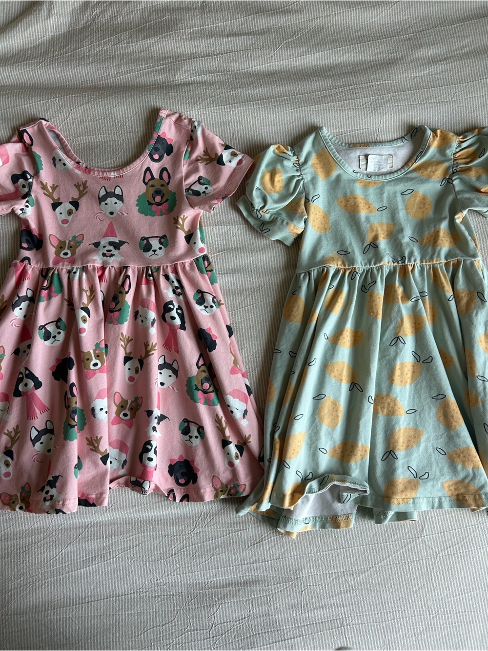 Taylor Joelle 4T Dresses Dog print & Lemons